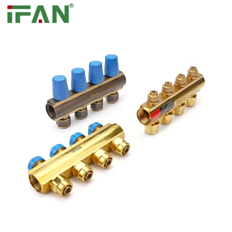 उच्च एचवीएसी प्रणाली दक्षता पीतल कई गुना